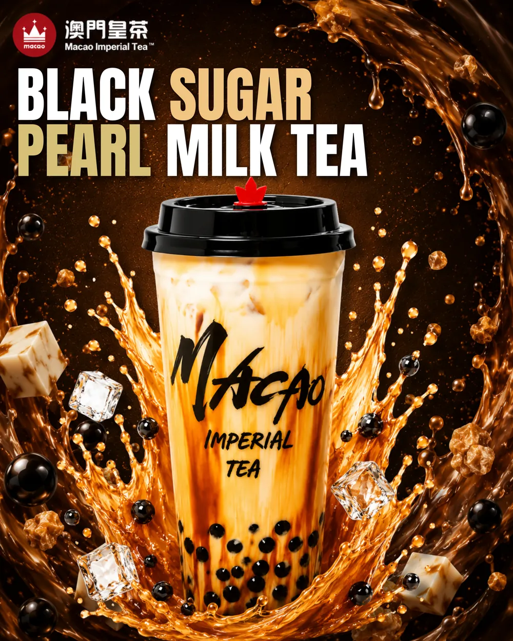 Macao Imperial Tea — Black Sugar Pearl Milk Tea